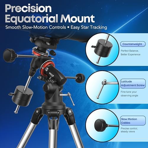 Newtonian reflector with equatorial mount — photo 4