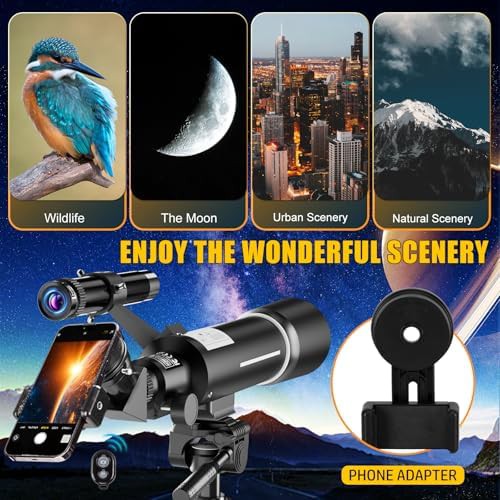 Refractor telescope with backpack and moon filter — photo 5