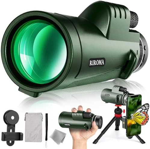 Compact 40x60 monocular with tripod and holder