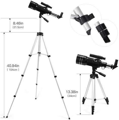 Portable 70mm refractor with adjustable tripod — photo 5