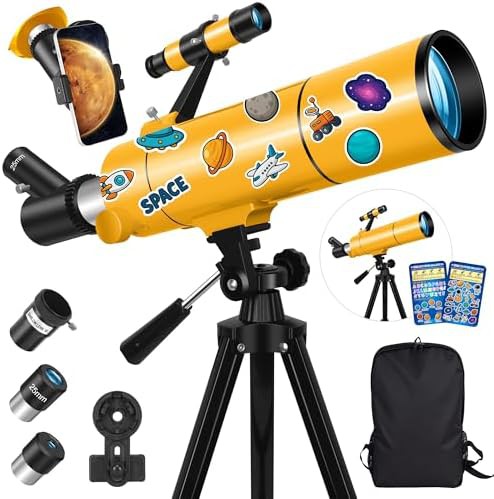 Compact 80mm refractor for moon viewing