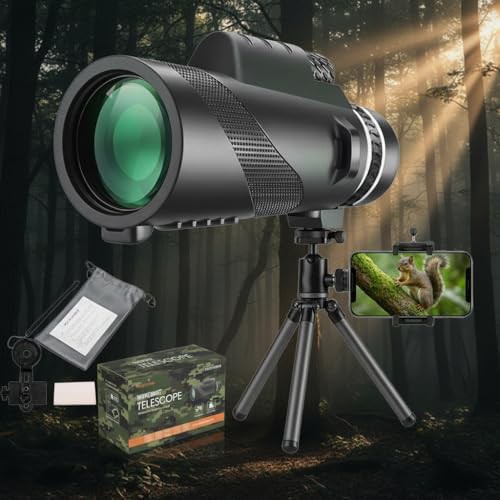 Black monocular telescope and spotting scope — photo 5