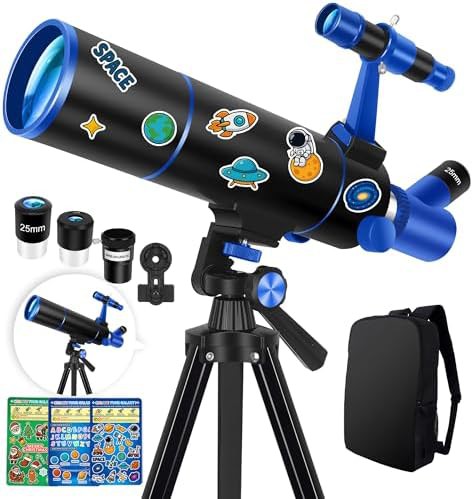 Portable 80mm travel telescope for beginners