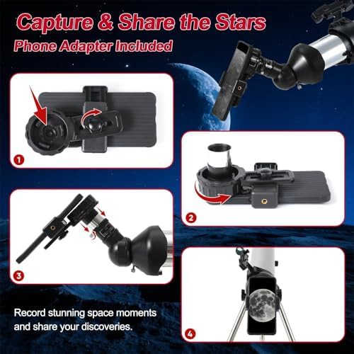 High powered 80mm refractor with tripod — photo 5