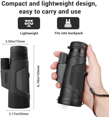High powered monocular with phone adapter — photo 4