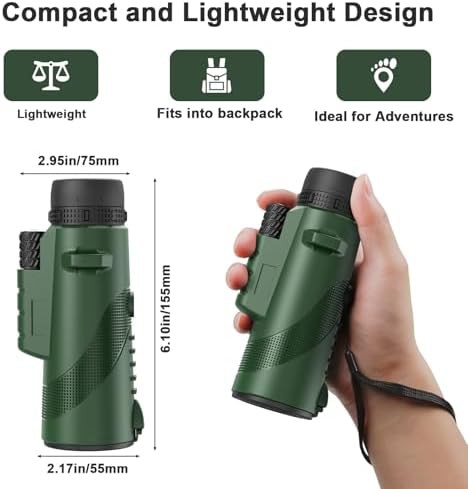 Portable 8x42 monocular for bird watching — photo 4