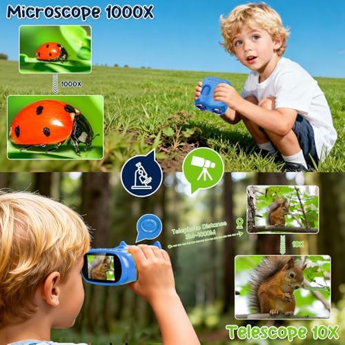 Blue digital microscope and telescope toy — photo 4
