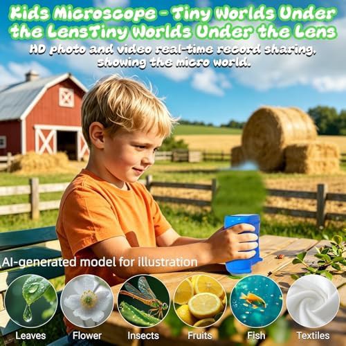 Blue digital microscope and telescope toy — photo 4