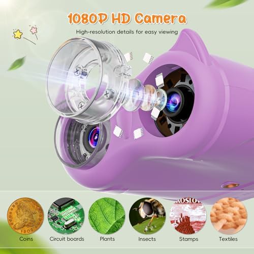 Purple digital microscope and telescope toy — photo 3