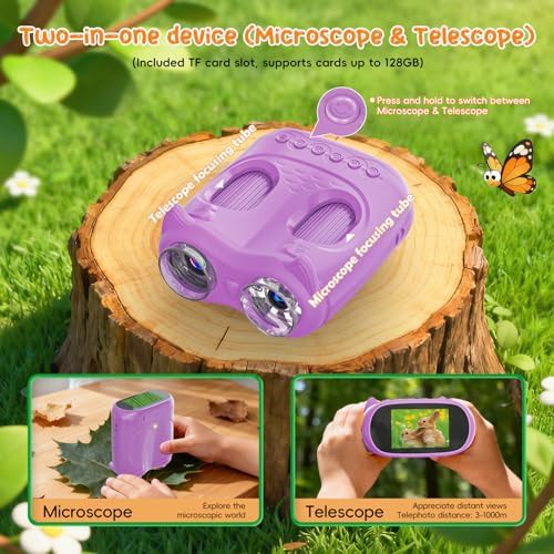Purple digital microscope and telescope toy — photo 5