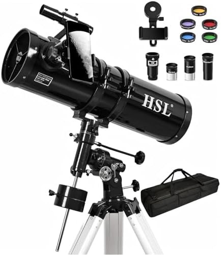 HSL 150EQ 750mm reflector with tripod and filters