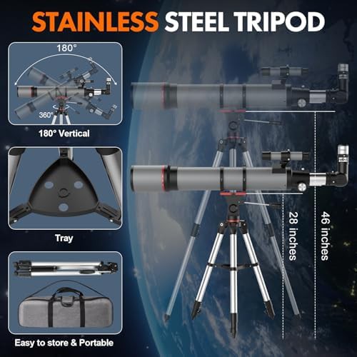Portable 90mm aperture refractor for beginners — photo 4