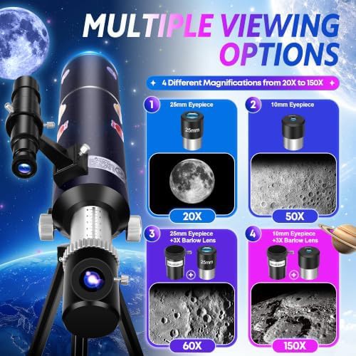 Portable 80mm telescope with pop-up tent — photo 4