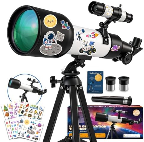 Luzs kids 60mm white sticker telescope