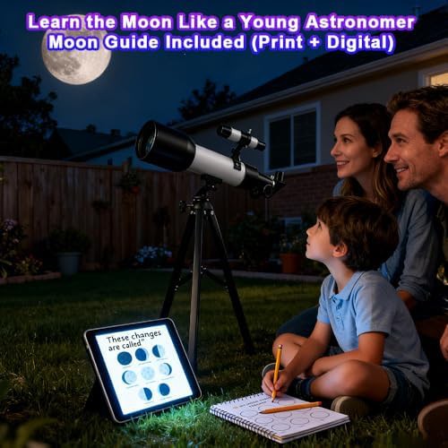 Luzs kids 60mm white sticker telescope — photo 5