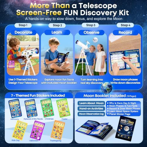 Kids portable telescope kit with 80mm aperture — photo 3