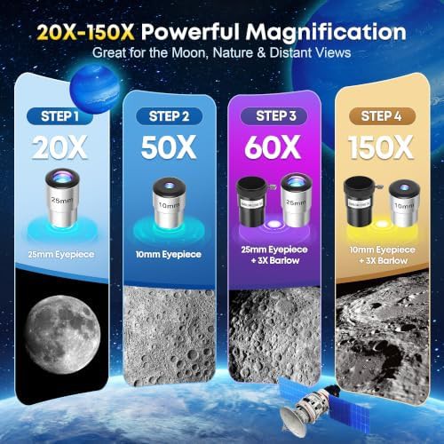 Kids portable telescope kit with 80mm aperture — photo 5