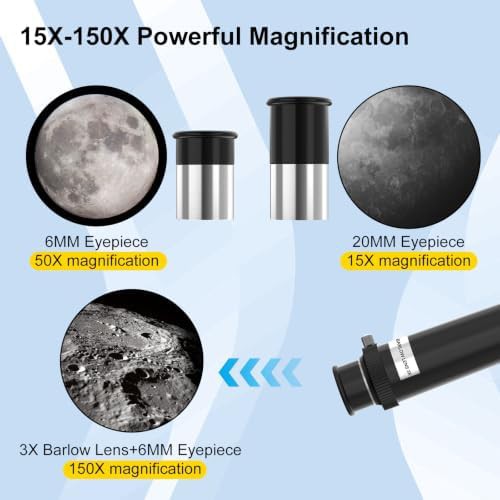 Portable 70mm refracting telescope with phone adapter — photo 3