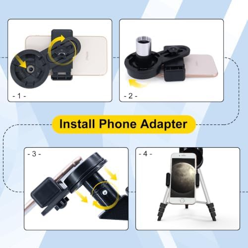 Portable 70mm refracting telescope with phone adapter — photo 4