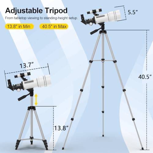 Portable 70mm refracting telescope with phone adapter — photo 5