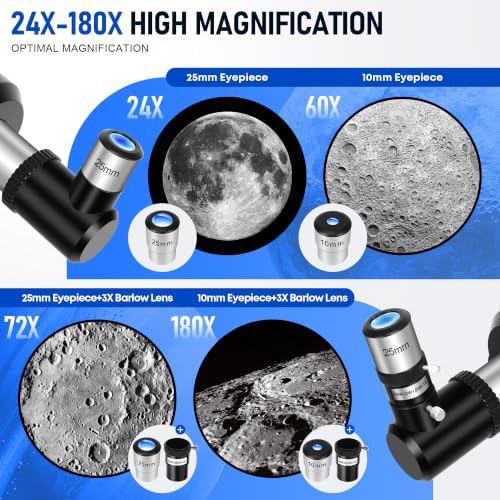 High powered 90mm refractor with tripod — photo 5
