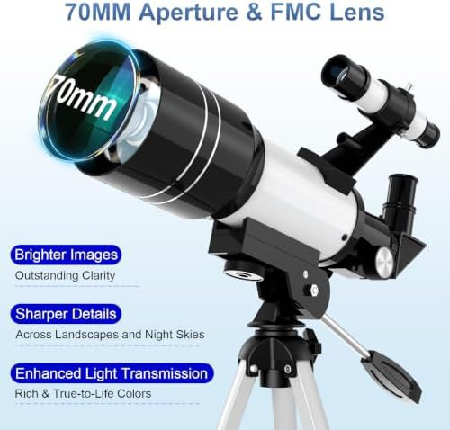 Portable refractor telescope with 70mm aperture — photo 3