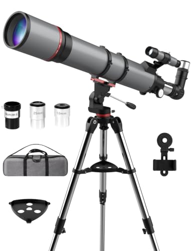 90mm Aperture 800mm Refractor Telescope for Adults Astronomy