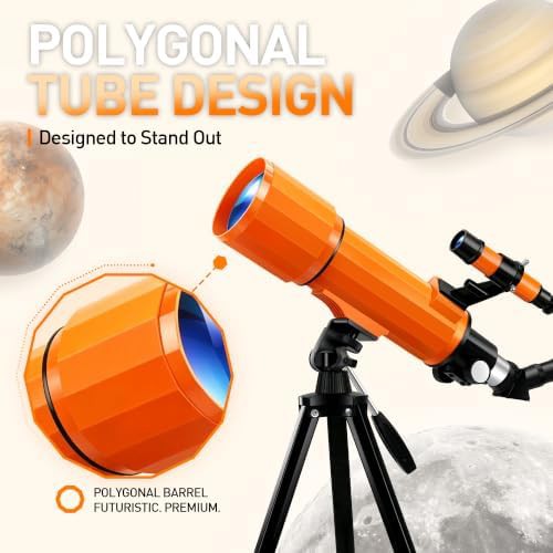 Orange 90mm refractor for beginners — photo 2