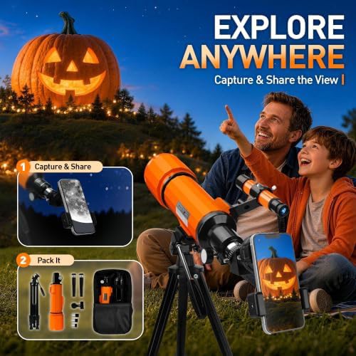 Orange 90mm refractor for beginners — photo 5