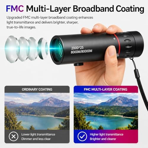 Lightweight mini monocular with green coating — photo 3