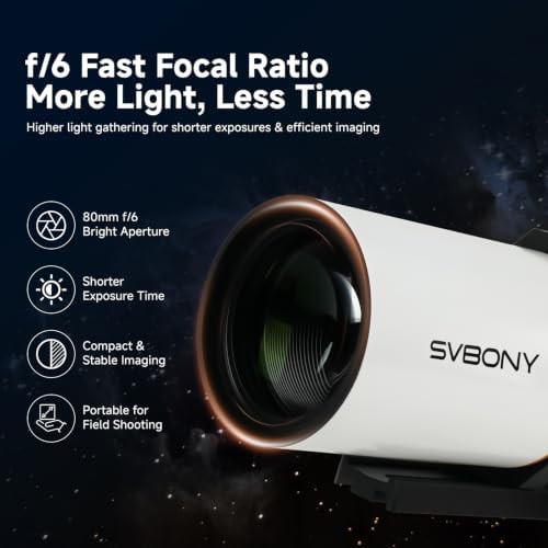 SVBONY 80mm ED refractor with flattener — photo 4